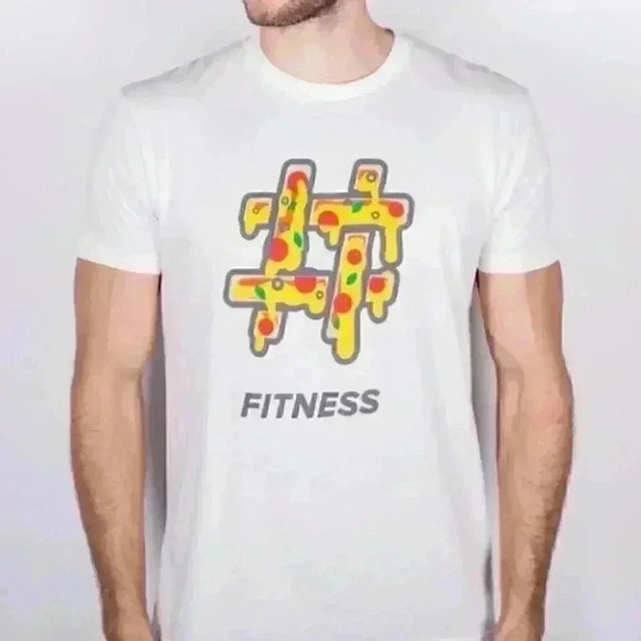 MENS #FITNESS GRAPHIC SHIRT IN GRAY OR WHI… - Picture 2 of 2